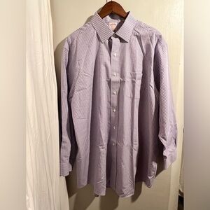 Brooks Brothers Button Down
Size: 17.5-33
Color lilac plaid
Like New